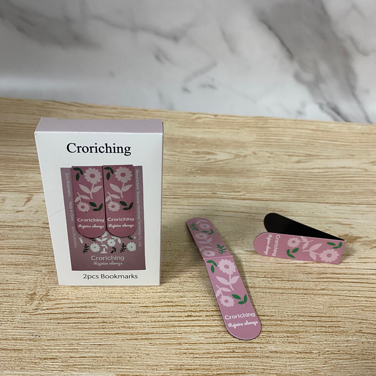 Croriching 2Pcs Magnetic Bookmark